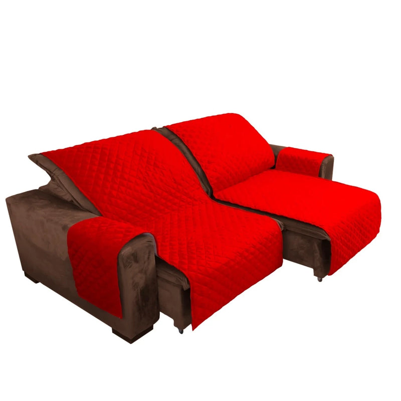 Capa  para sofá king reclinávelcom porta objetos