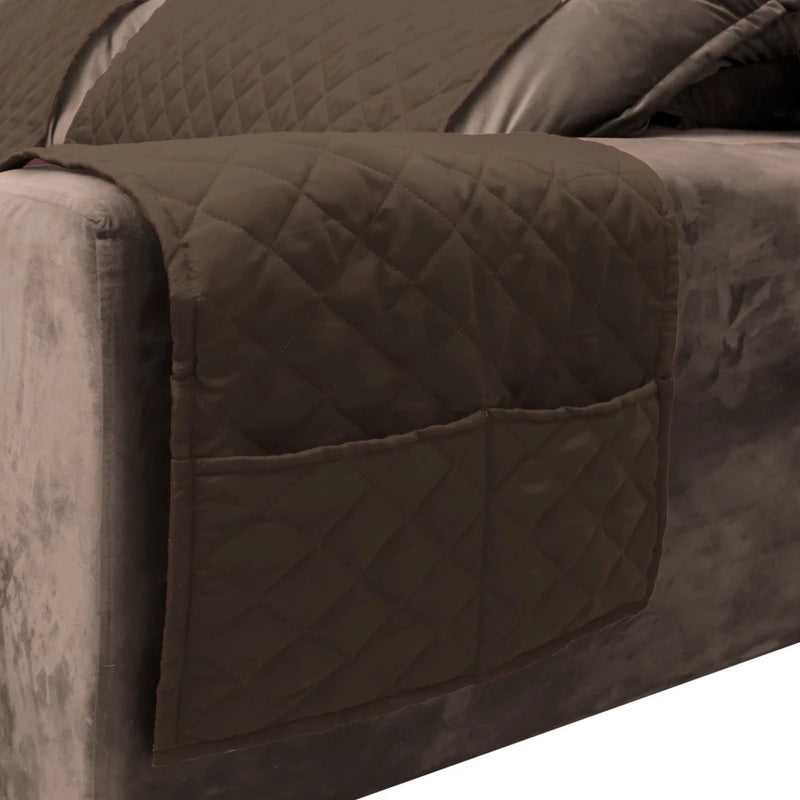 Capa  para sofá king reclinávelcom porta objetos