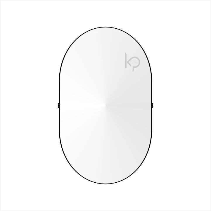 Espelho Decorativo Adnet Oval + kit Para Instalação
